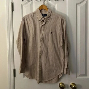 Ralph Lauren Men's 16Neck Tan Button Up Shirt